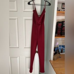 Women open back jumpsuit size XS